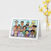 多言語のバースデー・カード! カード (黄色い花)