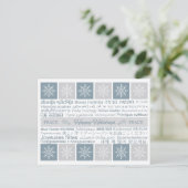 多言語の「ハッピーホリデー」はがき シーズンポストカード (スタンド正面)