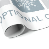 多言語の「ハッピーホリデー」カスタムギフトラップ ラッピングペーパー (ロールコーナー)