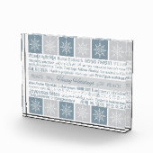 多言語の「ハッピーホリデー」フォトブロック フォトブロック (右)