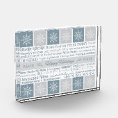 多言語の「ハッピーホリデー」フォトブロック フォトブロック (左)