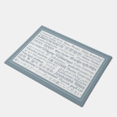 多言語の「ハッピーホリデー」フロアマット ドアマット (アングル)