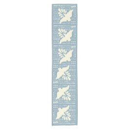 多言語のPEACEカスタムカラーテーブルランナー ショートテーブルランナー