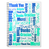 多言語カラフル感謝ジャーナル ノートブック (正面)