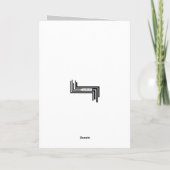 多言語クリスマス装飾タイポグラフィカード シーズンカード (裏面)