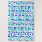 多言語タイポグラフィサンキューブルー ジグソーパズル (縦)