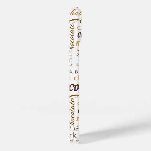 多言語チョコレートタイポグラフィワードクラウド Case-Mate iPhoneケース (裏面 / 右)