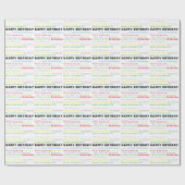 多言語ハッピーバースデー ラッピングペーパー (フラット)