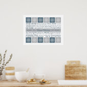 多言語ハッピーホリデーのポスター ポスター (キッチン)