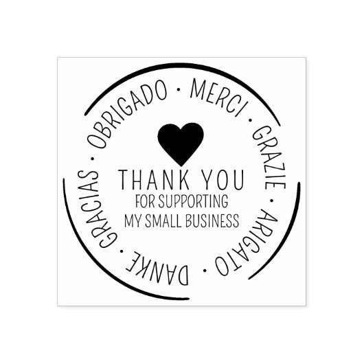 多言語ビジネスをサポートしていただき、ありがとうございます ラバースタンプ (インプリント)