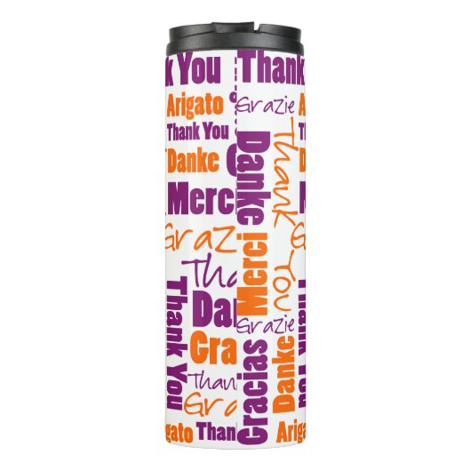 多言語先生の感謝は感謝していしています タンブラー (裏面)