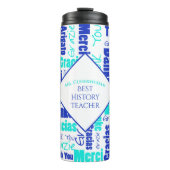 多言語先生の感謝は青感謝していしています タンブラー (正面)