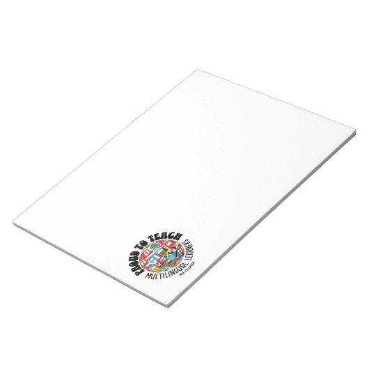 多言語学誇りを持った者のESL教え先生へ ノートパッド (アングル)