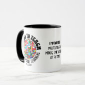 多言語学誇りを持った者のESL教え先生へ マグカップ (正面左)