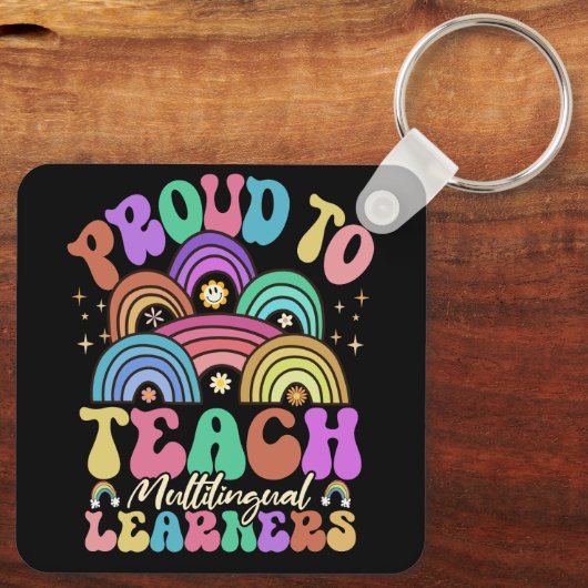 多言語学誇りを持った者へ教えMaestra Spani キーホルダー (裏面)