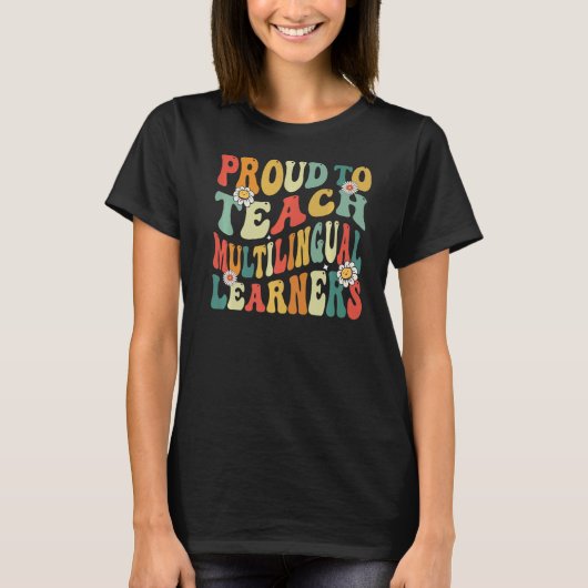 多言語学誇りを持った者教えを学校に戻すには Tシャツ (正面)