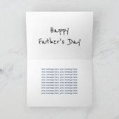 多言語対応のお父さんの日 カード (内部)