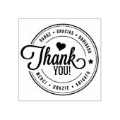 多言語対応モダンのお客様、中小規模企業のお客様 ラバースタンプ (インプリント)