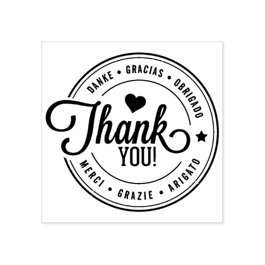 多言語対応モダンのお客様、中小規模企業のお客様 ラバースタンプ (インプリント)