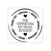 多言語対応モダンのお客様、中小規模企業のお客様 ラバースタンプ (インプリント)