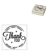 多言語対応モダンサービス ラバースタンプ (押印)