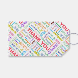 多言語対応数々のに感謝 ギフトタグ