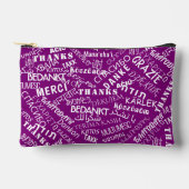 多言語対応文字カスタム色 アクセサリーポーチ (正面)