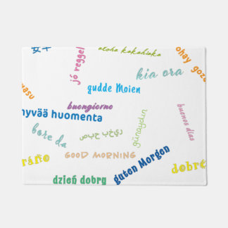 多言語風呂マットの良い朝 ドアマット