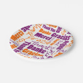 多言語(紫とオレンジ)に対応 ペーパープレート (アングル)