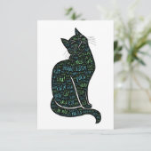 多言語Catノートカード サンキューカード (スタンド正面)