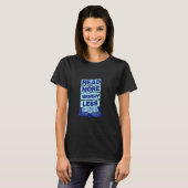 多読 少憂 読書家 ライブラリ ブックワーム 神経質 Tシャツ (正面フル)