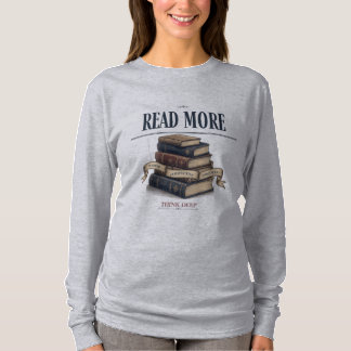 多読 深慮 読書家 ロングスリーブ Tシャツ