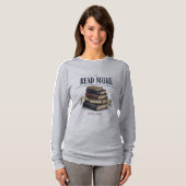 多読 深慮 読書家 ロングスリーブ Tシャツ (正面フル)