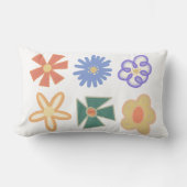 多連レインボーホフラワーフローラ6パック ランバークッション (正面)