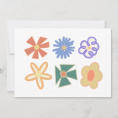 多連レインボーホフラワーフローラ6パック 招待状 (正面)