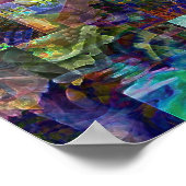 多重バックカバーのコラージュ ポスター (角)