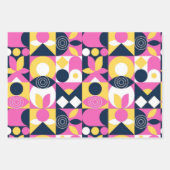 多重パターンカラフル ラッピングペーパーシート (正面2)