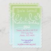 多重化学感度招待状 招待状 (正面/裏面)