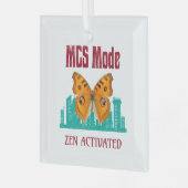 多重化学感度認識度MCSモード ガラスオーナメント (正面左)