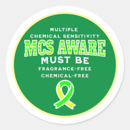 多重化学感度MCS認識度 ラウンドシール