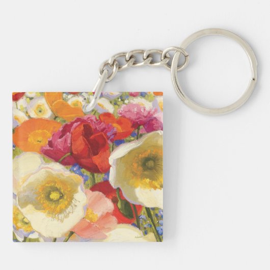 多量の花 キーホルダー (裏面)