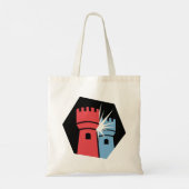 多面体コライダポッドキャスト – コライダータワートート トートバッグ (裏面)