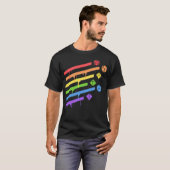 多面体サイコロセットレインボーLGBTプライド-standard-s Tシャツ (正面フル)