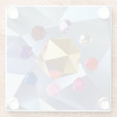 多面体幾何形状ガラスコースター ガラスコースター (裏面)