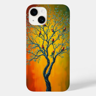 多鮮やかくの枝とカラフルを持つ木 Case-Mate iPhone 14ケース