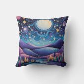 夜お洒落の大月の風景 クッション (裏面)