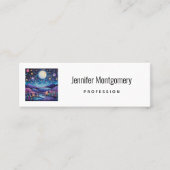 夜お洒落の大月の風景 スキニー名刺 (正面)