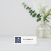 夜お洒落の大月の風景 スキニー名刺 (スタンド正面)