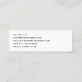 夜お洒落の大月の風景 スキニー名刺 (裏面)