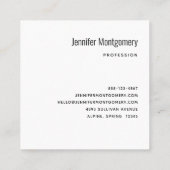 夜お洒落の大月の風景 スクエア名刺 (裏面)